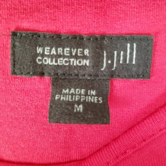 J.Jill Wearever Women's Size M Pleated Back Stretch Tunic Top Pull On Minimalist - Picture 3 of 8